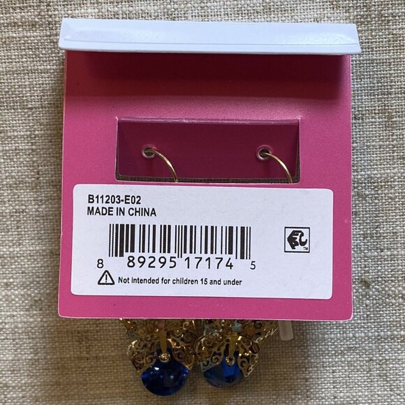 Betsey Johnson Butterfly‎ Dangle Earrings NWT - Picture 3 of 4
